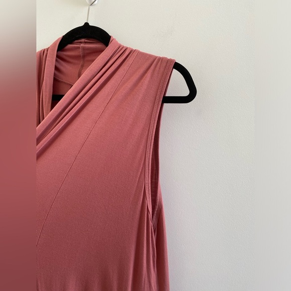 Agnes & Dora Mauve Sleeveless Cascade Vest Duster Lagenlook Cardigan Size Large - Picture 5 of 11